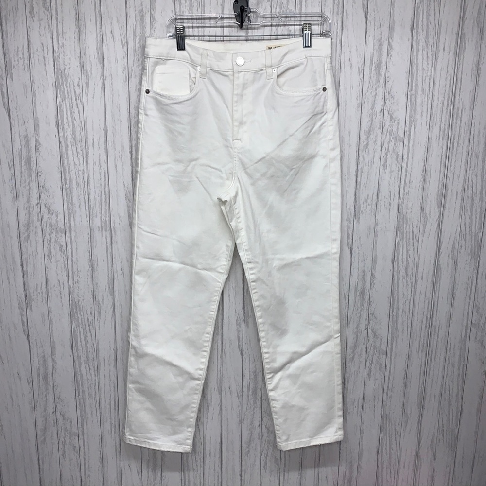Womens Size 31 BlankNYC The Madison Crop High Rise White Jeans NWT